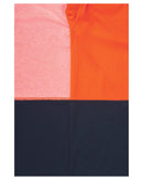 Hi Vis Long Sleeve Polo Shirt - Orange/Navy