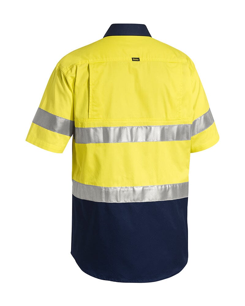 Taped Hi Vis Cool Lightweight SS Shirt - Yellow/Navy
