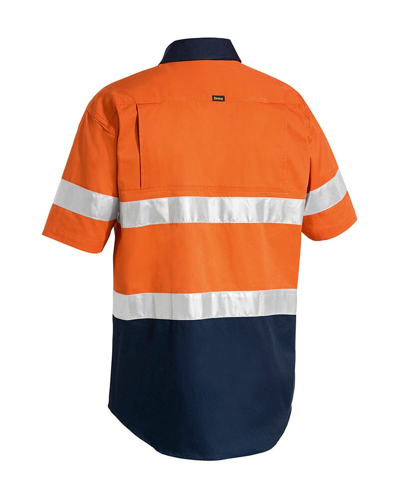 Taped Hi Vis Cool Lightweight SS Shirt - Orange/Navy