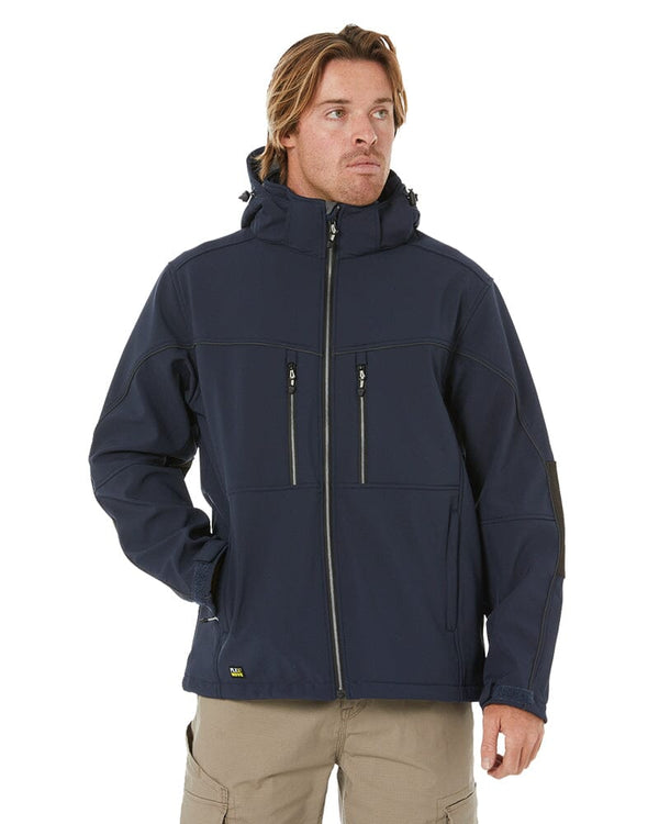 Flex and Move Hooded Soft Shell Jacket - Navy