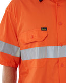 Taped Hi Vis Cool Lightweight SS Shirt - Orange/Navy