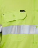 Taped Hi Vis Cool Lightweight LS Shirt * - Lime/Charcoal