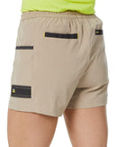 Womens Flex and Move 4-Way Stretch Elastic Waist Short - Stone