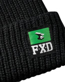 CP-10 Knit Ribbed Beanie - Black