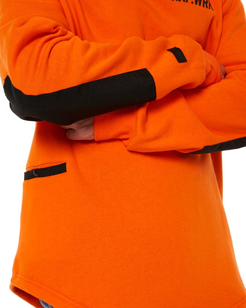 Blueprint Dual Curved Hoodie - Work Orange