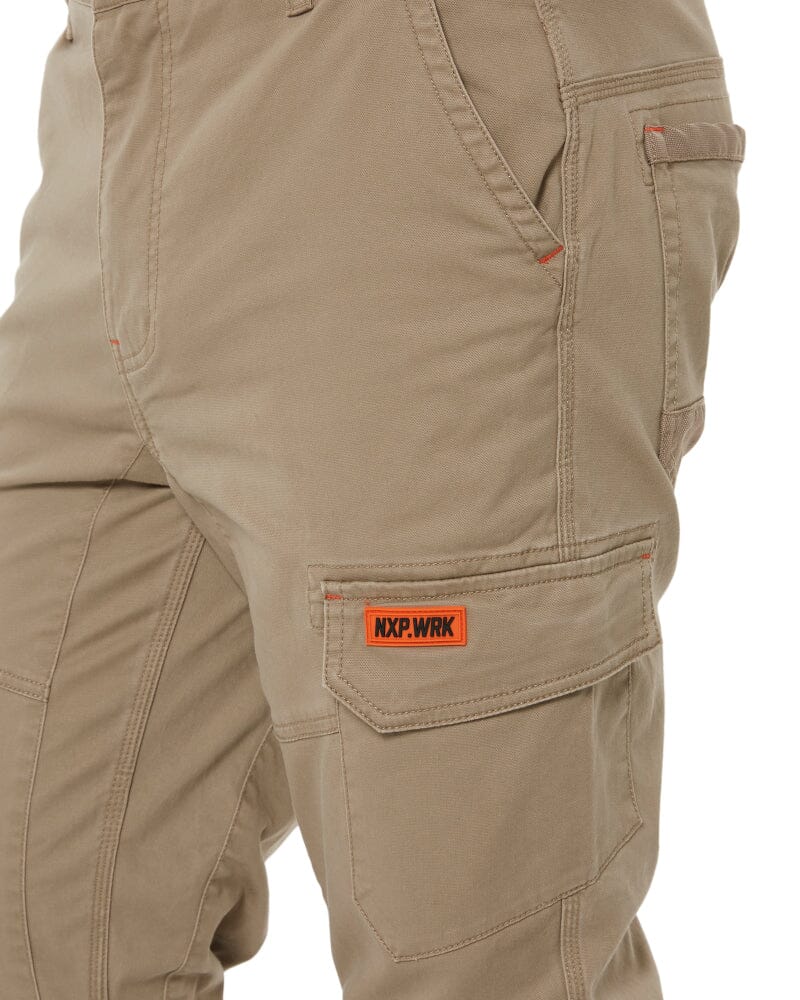Crossover Slim Fit Jogger Work Pant - Sand