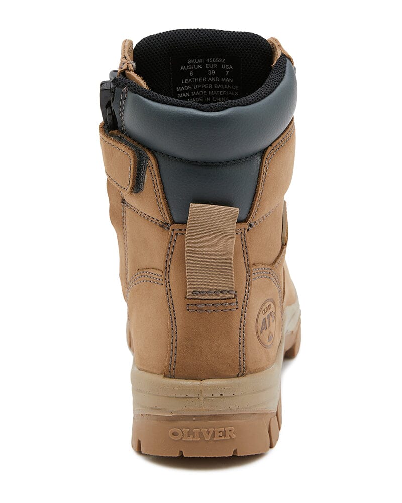 AT 45-652Z Zip Sided Boot - Stone