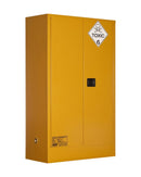 Toxic Substance Storage Cabinet 250L 2 Doors 3 Shelves - Yellow