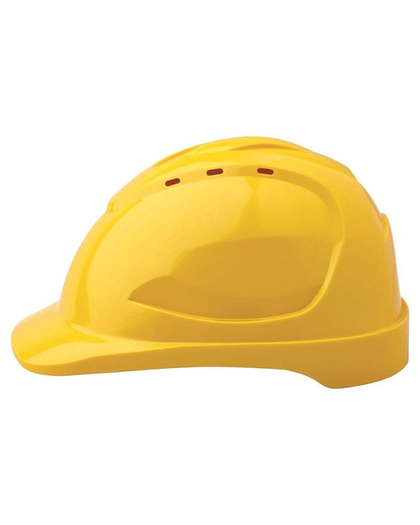 Vented Hard Hat 9 Point Ventilation - Yellow