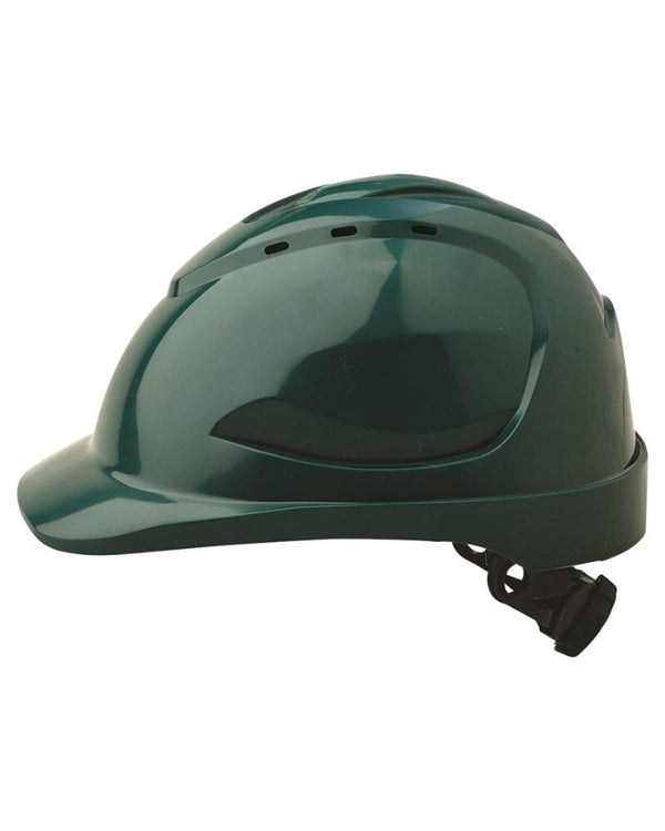 V9 Hard Hat Vented Ratchet Harness - Green