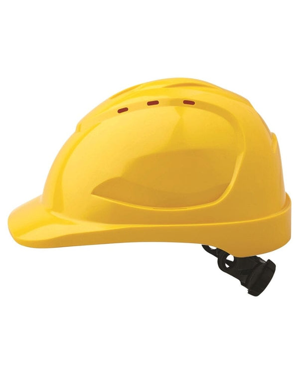 V9 Hard Hat Vented Ratchet Harness - Yellow