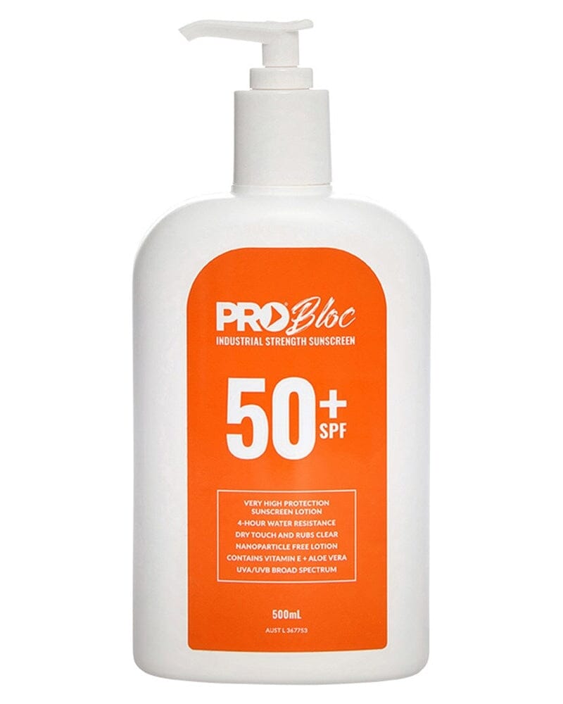 Pro Bloc Sunscreen 500ml Pump Bottle - White