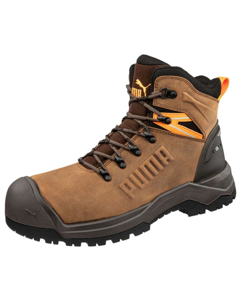 Iron Heavy Duty Mid Cut Safety Boot - Brown
