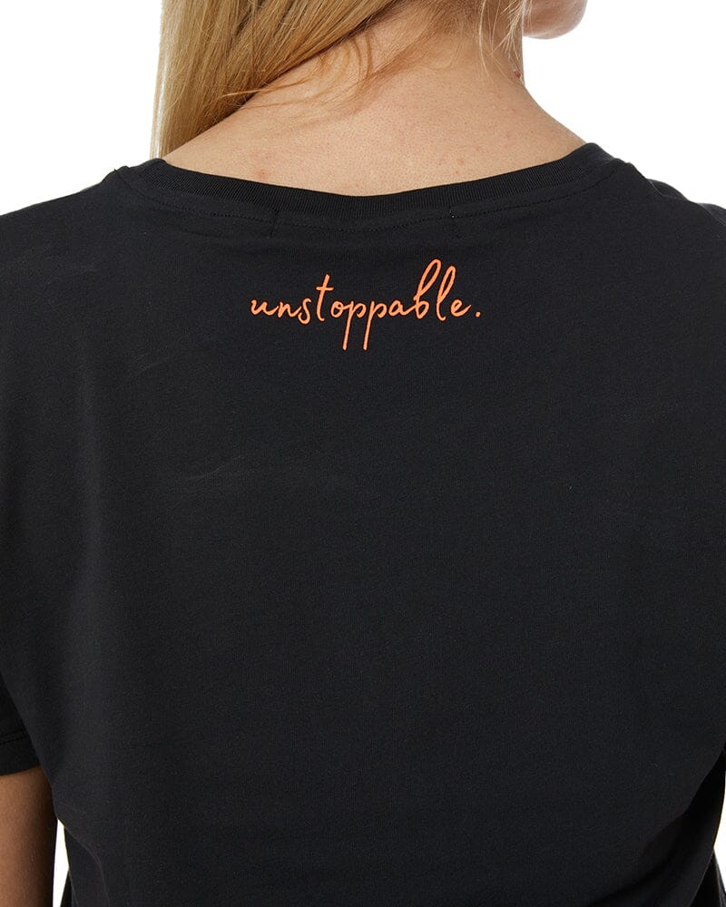 Unstoppable Womens Tee - Black