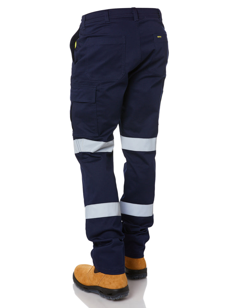 Taped Biomotion Stretch Cotton Drill Cargo Pants - Navy