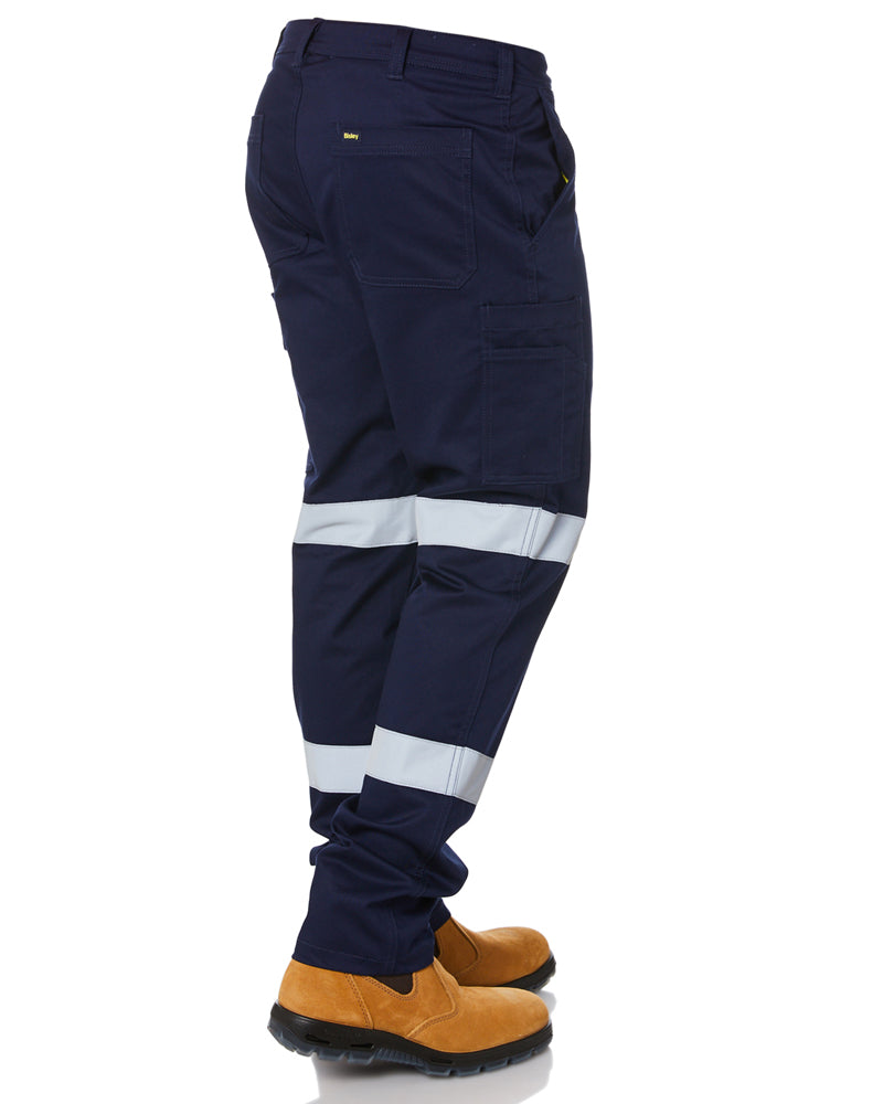 Taped Biomotion Stretch Cotton Drill Cargo Pants - Navy