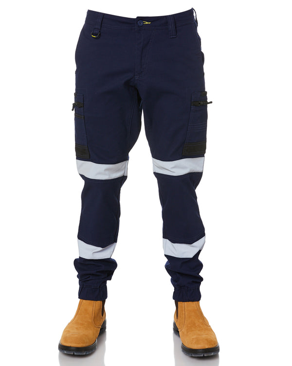 Flex and Move Taped Stretch Cargo Cuffed Pants - Navy