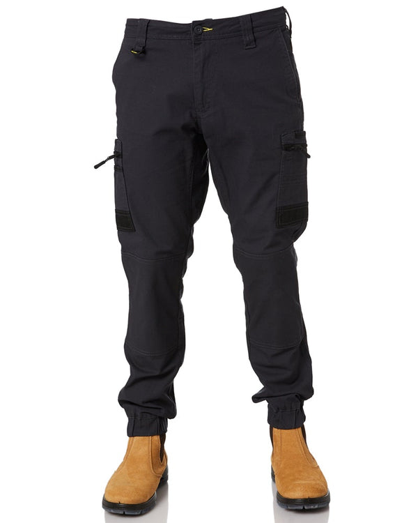 Flex and Move Stretch Cargo Cuffed Pants - Charcoal