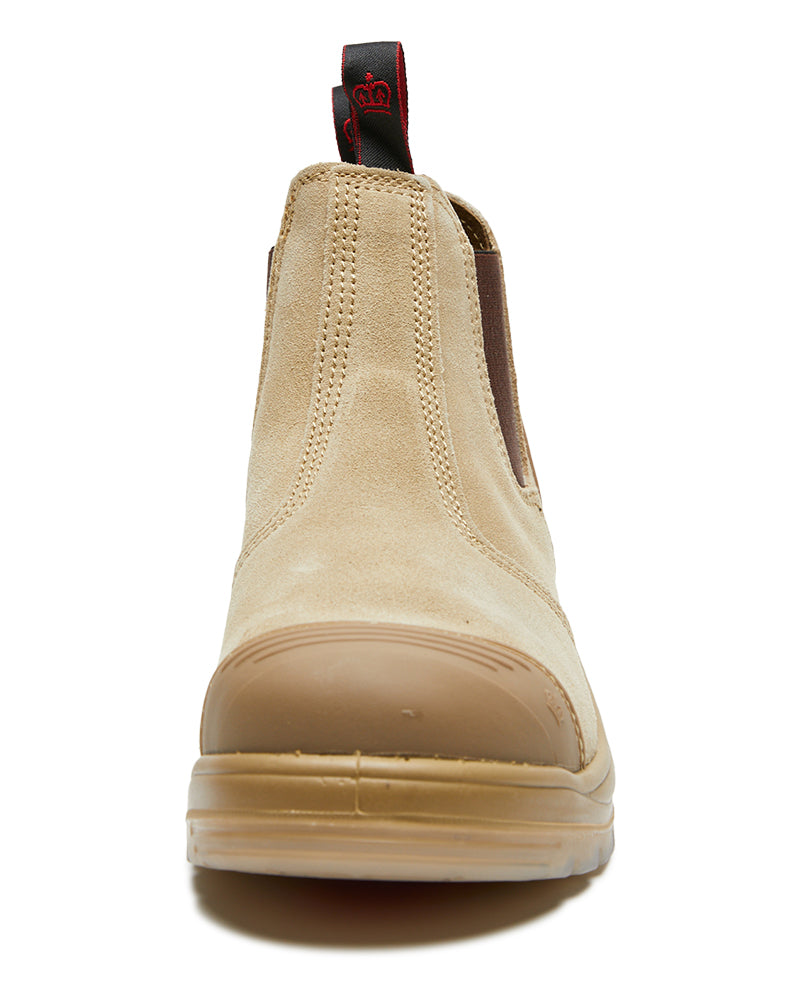 Wills Suede Elastic Sided Safety Boot - Sand