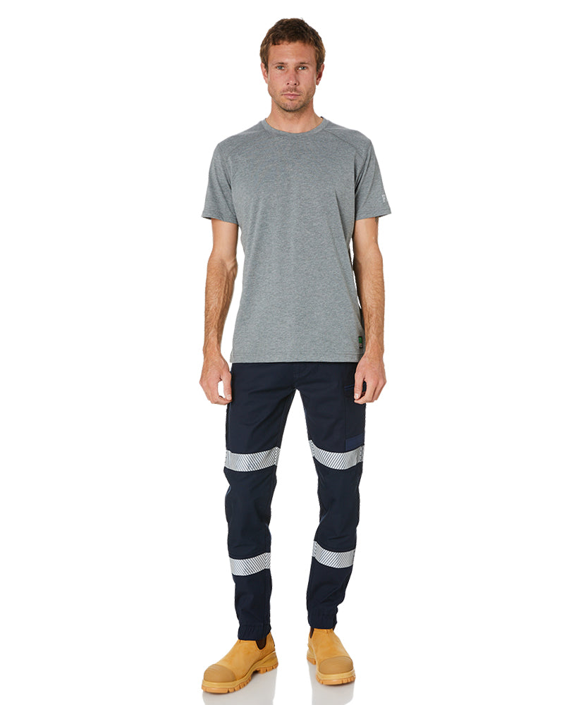 Cuffed Taped Pant - Navy