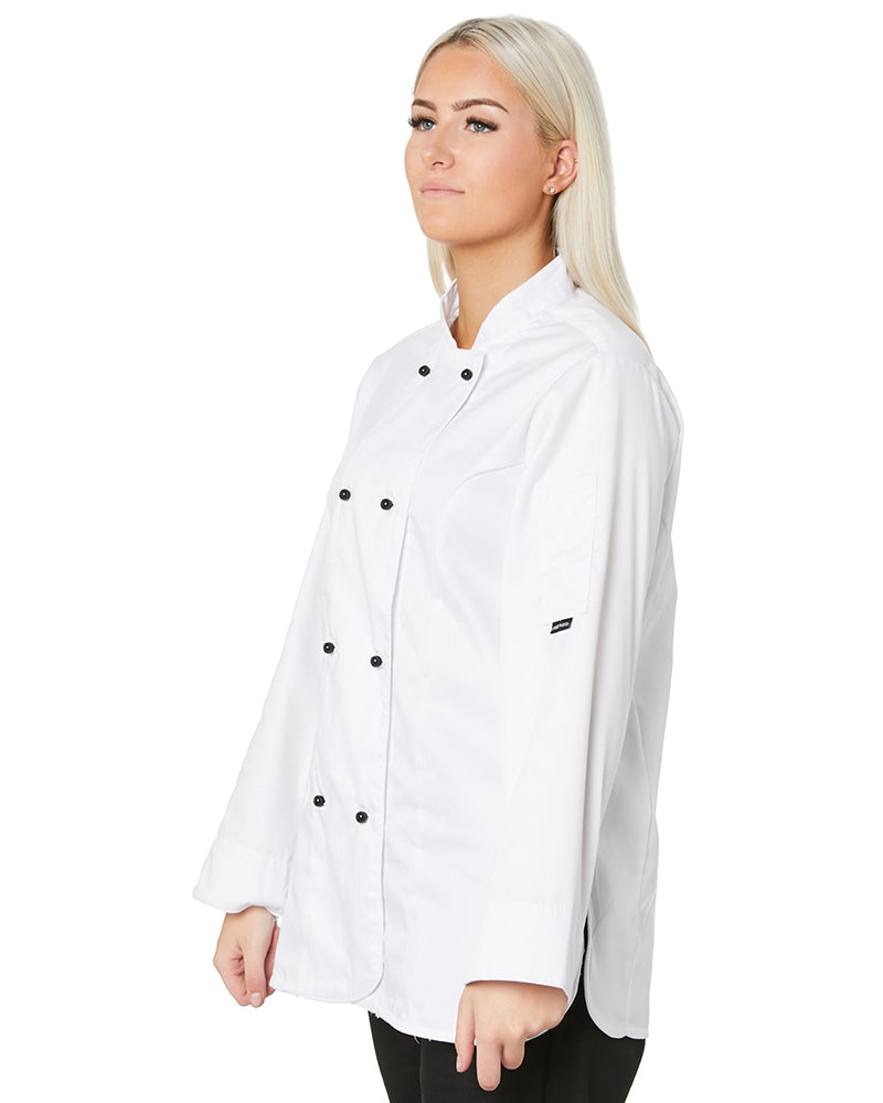 Rachel Ladies Chefs Jacket - White