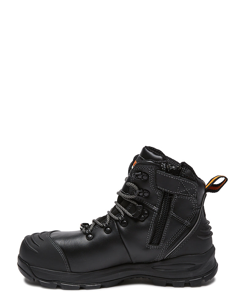 XT Ankle Lace Up Boot with Zip - Black
