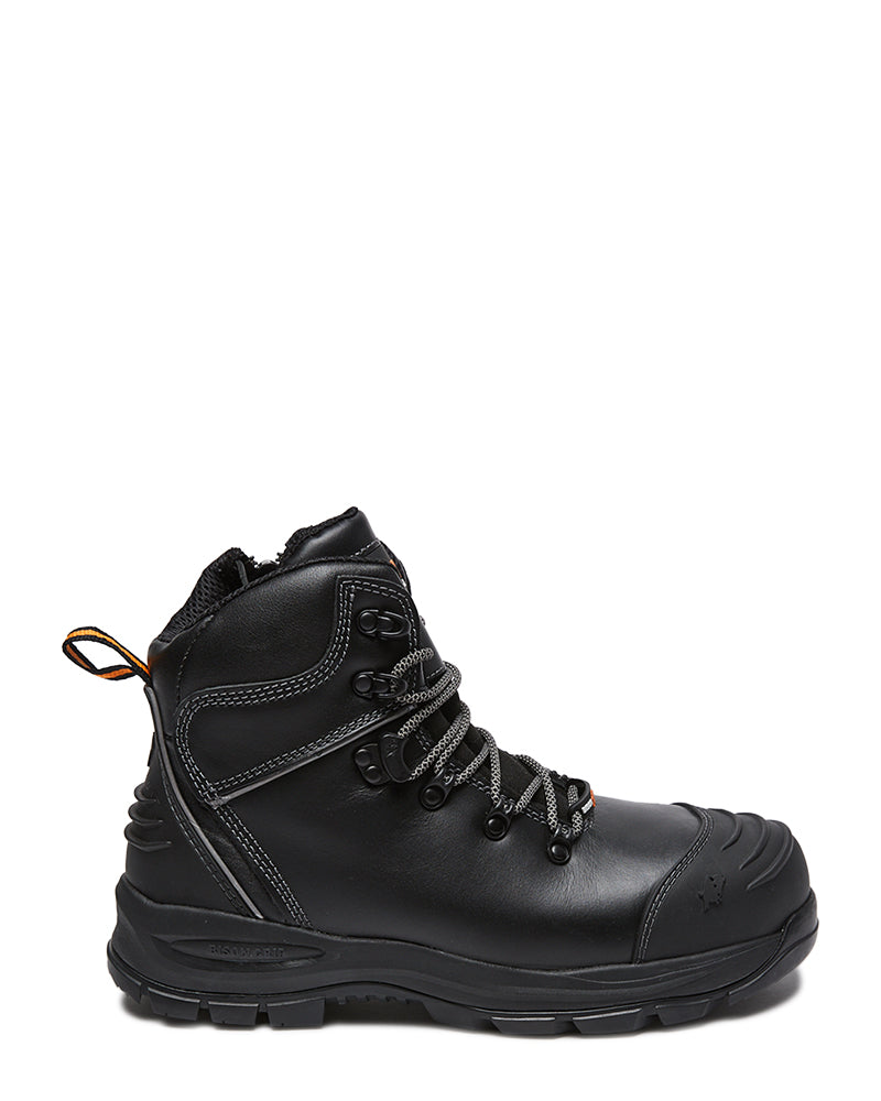XT Ankle Lace Up Boot with Zip - Black