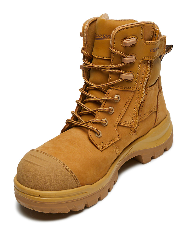 RotoFlex 8560 High Zip Side Safety Boot - Wheat