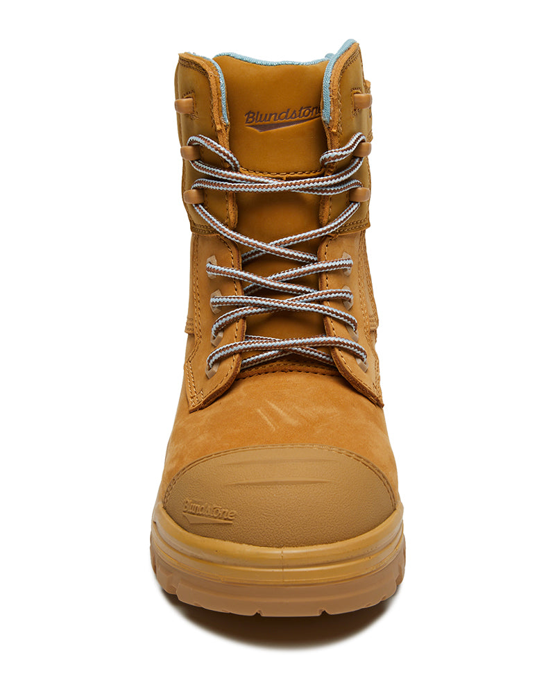 Womens RotoFlex 8860 High Zip Side Safety Boot - Wheat