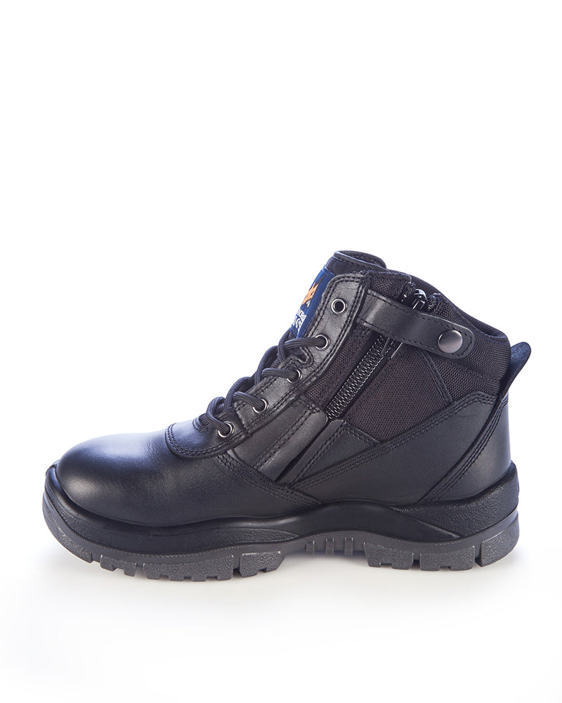 961 Non Safety Zip Sided Boot - Black