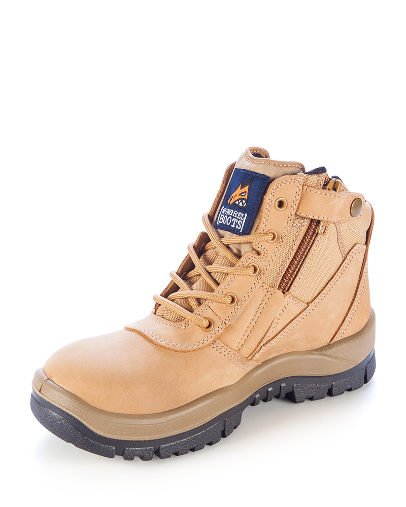 961 Non Safety Zip Sided Boot - Wheat