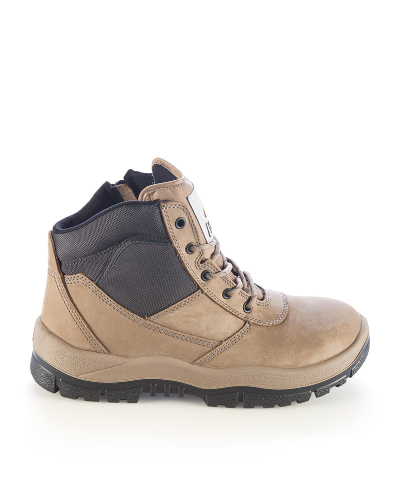 961 Non Safety Zip Sided Boot - Stone