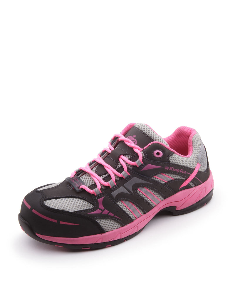 Comptec Womens Safety Jogger Black Pink - Pink/Black