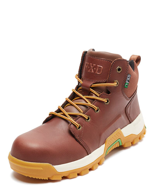 WB-3 Lace Up Safety Work Boot - Chocolate/Gum