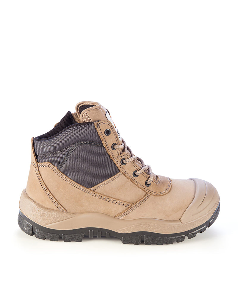 461 Zipsider Safety Boot with scuff cap - Stone
