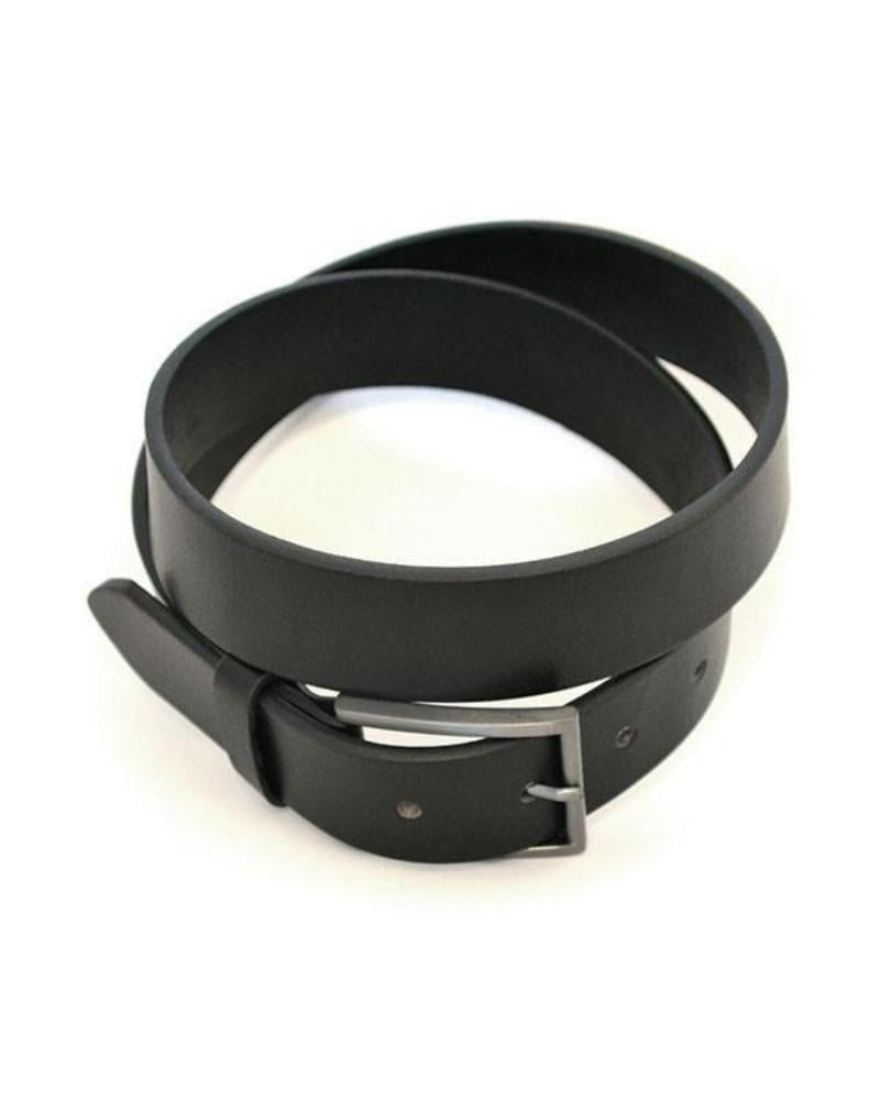 Stavros Leather Belt - Black