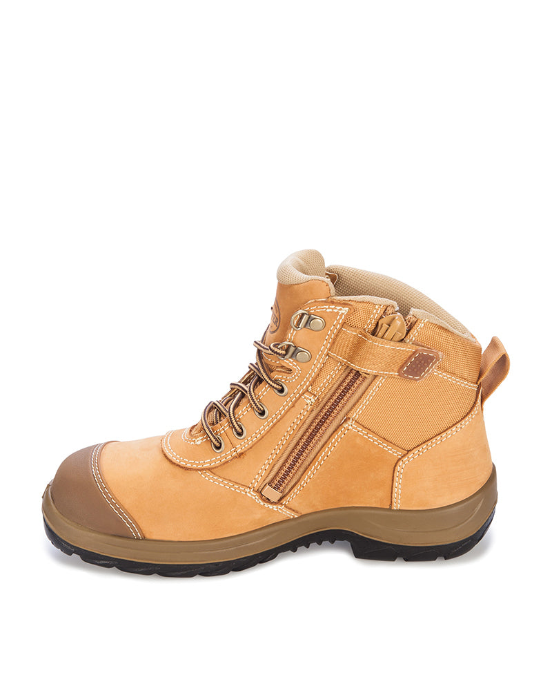 Zip Side Ankle Boot - Wheat