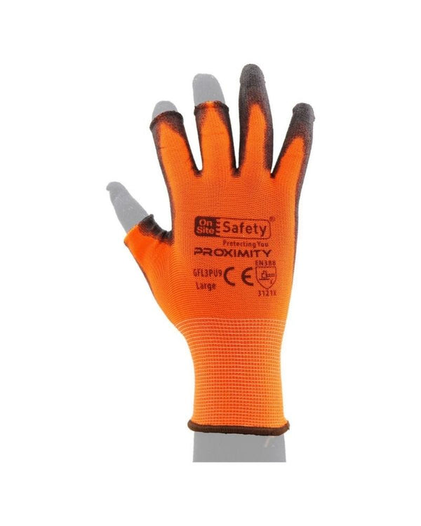 Proximity Fingerless Gloves - Orange