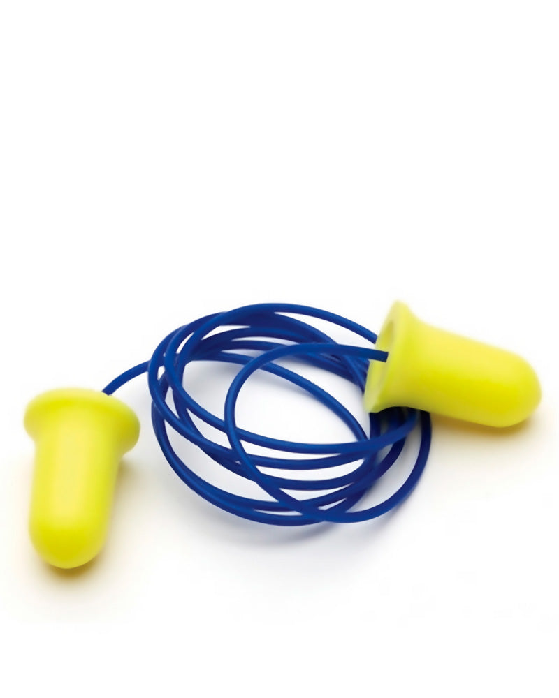 Pro Plug PU BELL Earplugs Corded (100) - Yellow