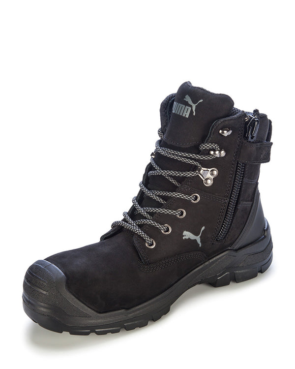 Ladies Conquest Waterproof Safety Boot - Black