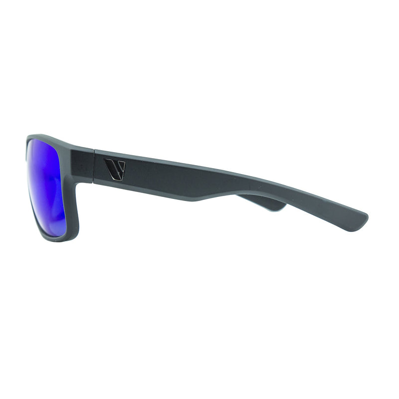 Summit Polarised Sunglasses - Matt Black/Blue Revo