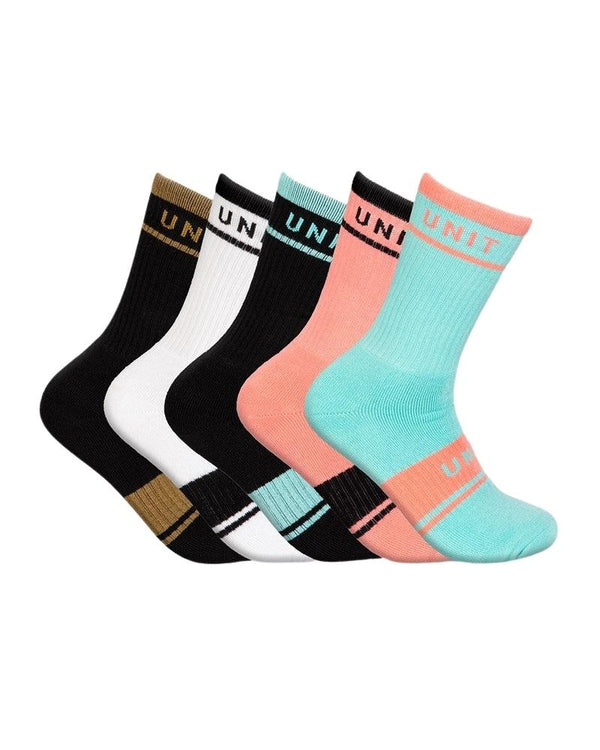 Ladies Hi-Lux 5 Pack Equip Socks - Multi