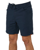 Caliper Elastic Waist Work Short - Navy