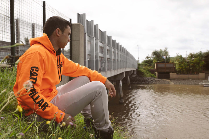 Orange gatorade hoodie top