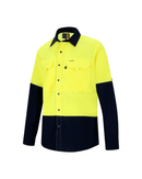 RMX Light Weight Ripstop Long Sleeve Shirt - Yellow/Navy
