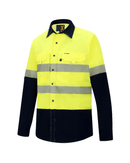 RMX Light Weight Ripstop Taped Long Sleeve Shirt - Yellow/Navy