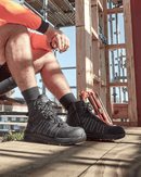 UltraLite Mid Zip Side Reflective Safety Boot - Black