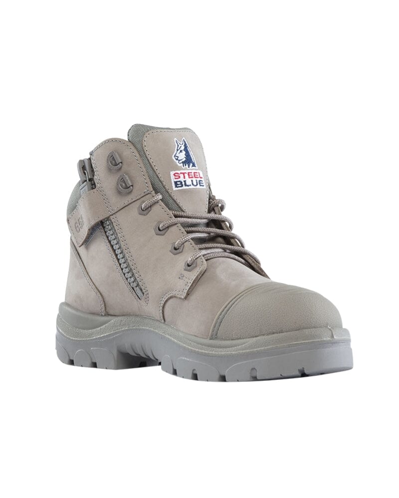 Parkes Zip Scuff Cap Safety Boot - Granite