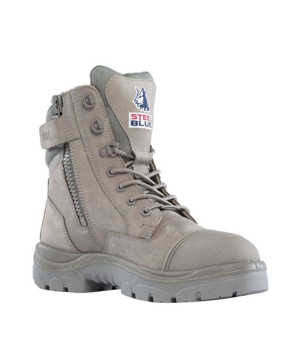 Southern Cross Zip Side Safety Boot - Granite