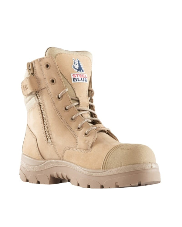 Southern Cross Zip Side Composite Safety Boot - Sand